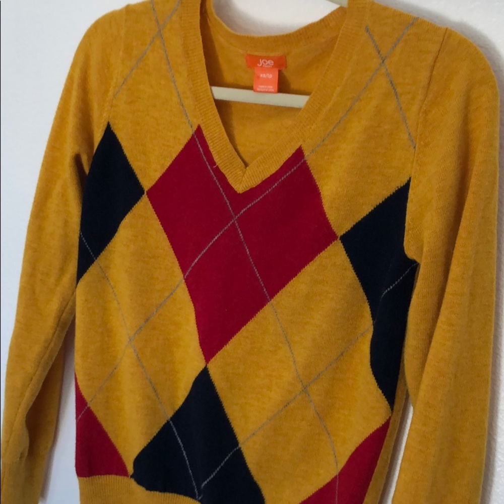 JOE FRESH. argyle sweater. super cute on!
